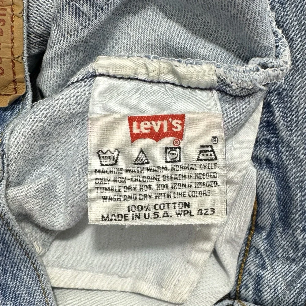 Vintage 90s Levi's 501 XX Denim Jeans Made in USA Size 40x30 Medium Wash 501XX